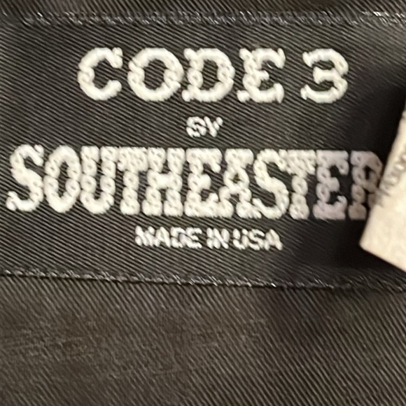 CODE 3 BY SOUTHEASTERN SIZE 32 unfinished hem black work performance pants - Picture 4 of 10